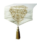 Ishana - Ivory Silk Decorative Table Runner - €56,04 EUR+