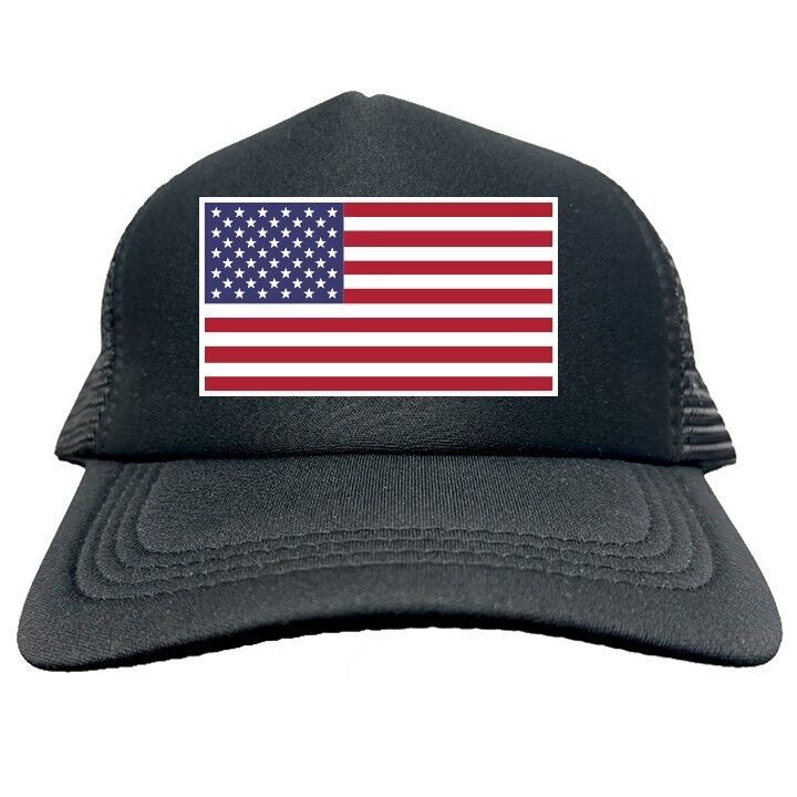 AMERICAN FLAG FUNNY Trucker Hat Cap Foam Mesh Baseball HF0264 - $19.99