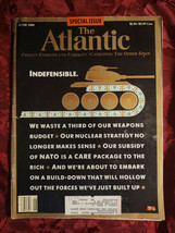 ATLANTIC Magazine June 1989 Defense Spending James Lieber Mark Jacobs - £8.99 GBP