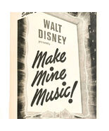 1946 Disney Make Mine Music Movie Advertisement Comedy Musical Film DWII27 - €21,44 EUR