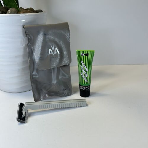 NEW Vintage American Airlines Travel Razor Wilkinson Sword Shaving Cream... - $9.95