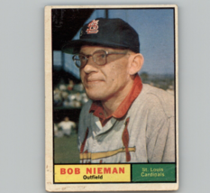 1961 TOPPS BOB NIEMAN #178 ST. LOUIS CARDNIALS - $3.05