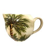 Tabletops Unlimited Kona Palm Tree Creamer Pitcher Hand Painted Tropical... - $30.60