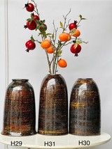 Vintage Pottery Flower Vase Handmade in Vietnam  H 29-30-31 cms - £94.78 GBP