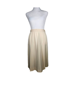 Ralph Lauren Women's Vintage Linen Pleated Skirt Size 6 Cream - $54.27