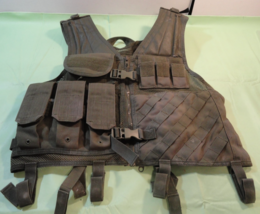 Survival Armor Zip Up Tactical GEAR Vest  CHEST RIG OD GREEN ADJUSTABLE ... - $44.99