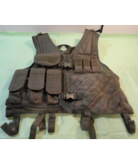 Survival Armor Zip Up Tactical GEAR Vest  CHEST RIG OD GREEN ADJUSTABLE ... - $60.02 CAD