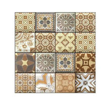 Anyhouz 10pcs Vinyl Tile Self Adhesive Mixed Tile Shape Pattern Waterpro... - $65.90