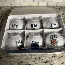 Miller Lite Beernament Christmas Ornament Set 6 Holiday Party Essential ... - $30.43