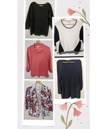 Women&#39;s Sweaters Mixed Lot Of 5 Size Large L Macy&#39;s Banks Style Richie (#9) - £15.38 GBP