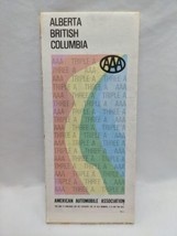 Vintage 1978 AAA Alberta British Columbia Travel Map - £13.32 GBP