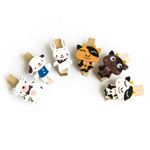 [Sweet Family] - Wooden Clips / Wooden Clamps / Mini Clips - £17.80 GBP