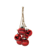 Red Glass Ball Cluster Drop Ornament (Set of 2) - €45,96 EUR