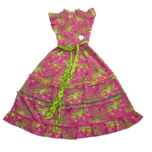 NWT Printfresh Ready to Ruffle Dress in Bagheera Leopard Smocked Cotton Dress S - £157.70 GBP