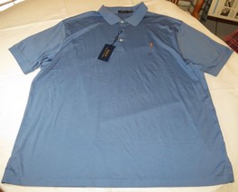 Mens Polo Ralph Lauren short sleeve polo short 2XB BIG Blue 480002 NWT - £43.19 GBP