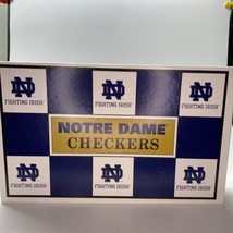 1994 NCAA NOTRE DAME Fighting Irish Checkers Board Game Blue Gold Helmets - £18.99 GBP