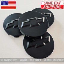 Set of 4 Matte Black Wheel Center Caps for Chevy 07-13 Avalanche 07-16 Silverado - £19.57 GBP