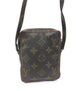 Louis Vuitton Monogram Vintage Small Shoulder Crossbody Bag Brown Purse ... - $281.99