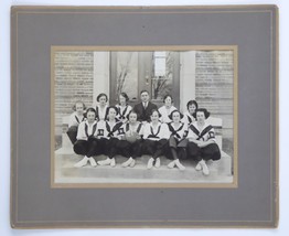 1921 Hebron High School Girls Basketball Team 6x8 Photo w/10x12 Cardboard Frame - £15.81 GBP