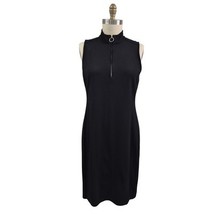 Lauren Ralph Lauren LRL Black Sleeveless Viscose Blend Dress XL Ring Zip... - $39.20