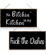 Jetec 2 Pcs. Funny Kitchen Signs No Bitchin&#39; In My Kitchen Rustic, 10 X ... - $495.95 MXN