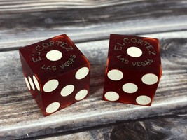 El Cortez Las Vegas Dark Red Casino Dice (B) Matching Numbers 1809 - £9.41 GBP