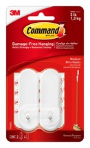 Command Medium Wire Hooks-White 17068ES - $16.37