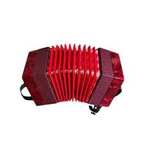 Concertina 30-key diatonic wood accordion (Red wine) - £348.70 GBP