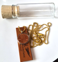 Studio Penny Lane Necklace in bottle  "A Penny for your Thoughts" -32" - $31.68