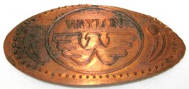 Vintage 70s Waylon Jennings W Souvenir Elongated Pressed Copper Penny - £31.10 GBP