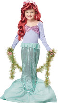Pretty Little Mermaid Girls Halloween Costume Dress Siren Princess Child XS-LG - £89.04 GBP