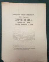 1904 NOV antique PENNSYLVANIA INDUSTRIAL REFORMATORY MILITARY DRILL CO A... - £50.27 GBP