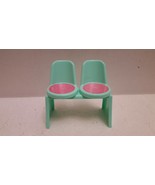 Rare Vintage Barbie Green Bench Dual Chair 1970&#39;S  Excellent Condition S... - £11.79 GBP