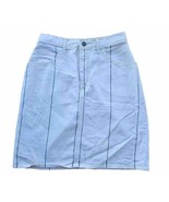Guess Skirt Georges Marciano White And Black Striped 100% Cotton Size 30... - $563.55 MXN