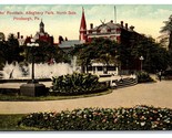 Elks Fountain Ellegheny Park Pittsburgh Pennsylvania UNP DB Postcard P19 - $2.92