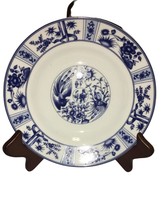 Blue Heron by China Soup Bowl Blue &amp; White Herons w/Flowers 8” - $9.90