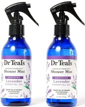 2 Count Dr. Teal&#39;s Aromatherapy Shower Mist Soothing Lavender Essential Oil 6 oz - £23.62 GBP