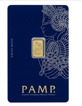1 Gram PAMP Suisse Gold Bullion Bar 999.9 Of Fine Gold In Sealed Assay  - $219.95