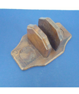 Country style wood napkin and salt and pepper holder VTG shabby chic decor - $21.73
