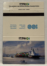 Vintage Canadian Pacific Ocean liner Matchbook Cover - £3.90 GBP