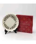 Royal Limited Holly Holiday  Quiche Oven Baking Dish 9.75&quot; Tart Flan Box... - $28.11 CAD