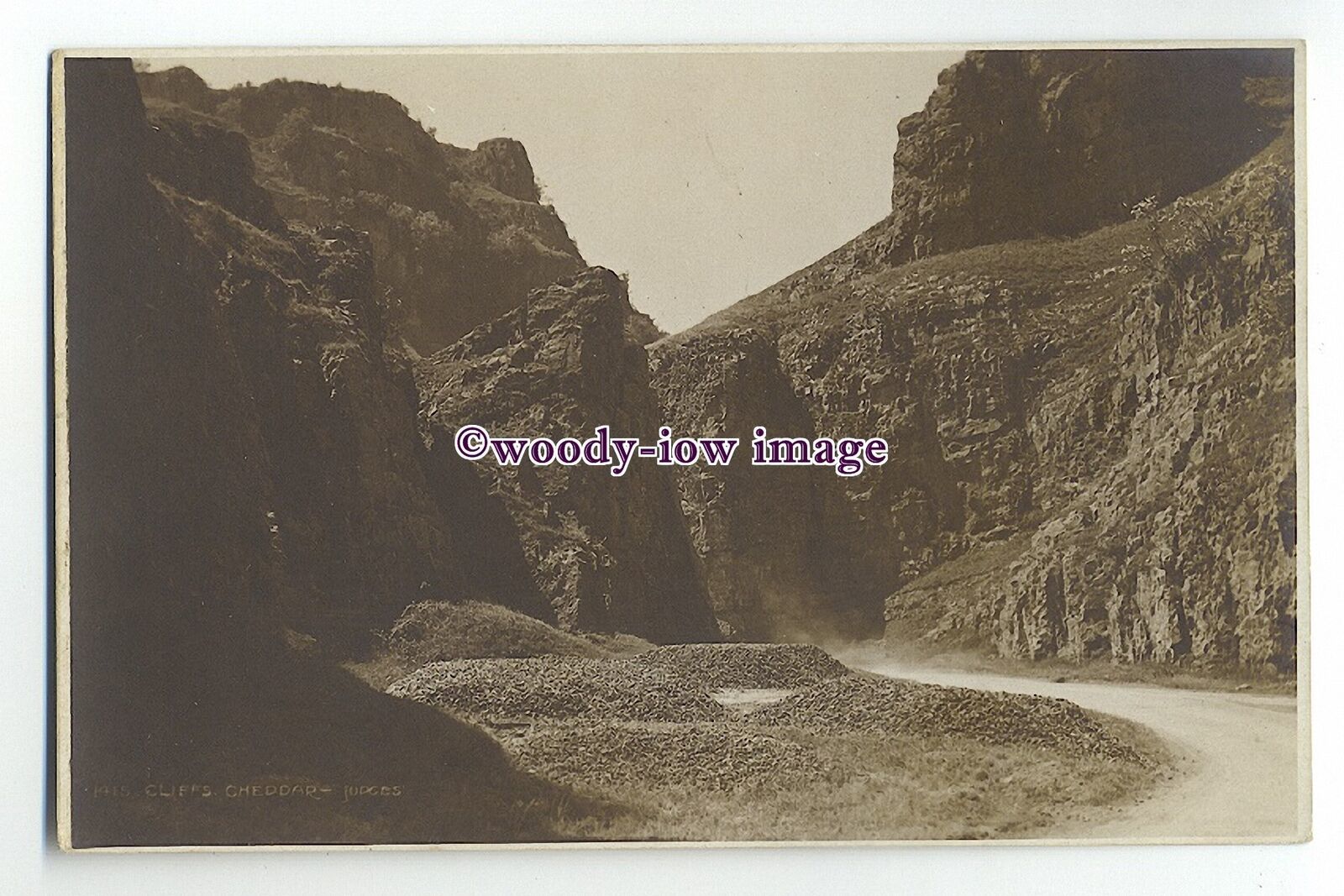 Ju591 - Cliffs at Cheddar , Somerset , Judges postcard 1415 - $1.90