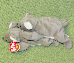 TY BEANIE BABIES LOT OF 2 MEL THE KOALA BEAR 8&quot; GRAY AND WHITE w/ONE HEA... - $7.20