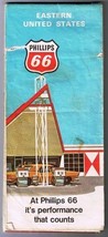 Eastern United States Phillips 66 Road Map 1971 - $5.73
