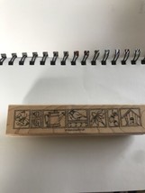 Stampin&#39; Up! Natures Seasonal Borders Rubber Stamps Vintage 1998 Summer - £12.64 GBP