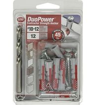 Hillman 376474 DuoPower Contractor-Strength Anchor Kit #10-12, 12-Pack - $37.12 CAD
