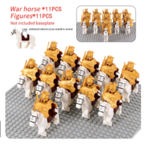 11+11 Pcs Medieval Knights Weapons and Horse Block Fit Lego For Kids Gif... - £18.23 GBP