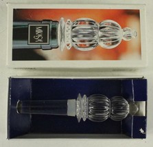 Modern MIKASA Crystal Glass Bottle Stopper MONTEREY Pattern T8173/900 Boxed - £12.10 GBP