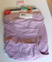 3 Radiant Vanity Fair String Bikini Style LAV/WH/BLU Size 7 Lavender whi... - $18.76