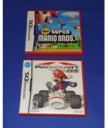 New Super Mario Bros. &amp; Mario Kart Nintendo DS [Authentic Case ONLY] NO ... - $18.00